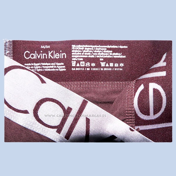 Slip Calvin Klein Hombre Steel Blateado Marron